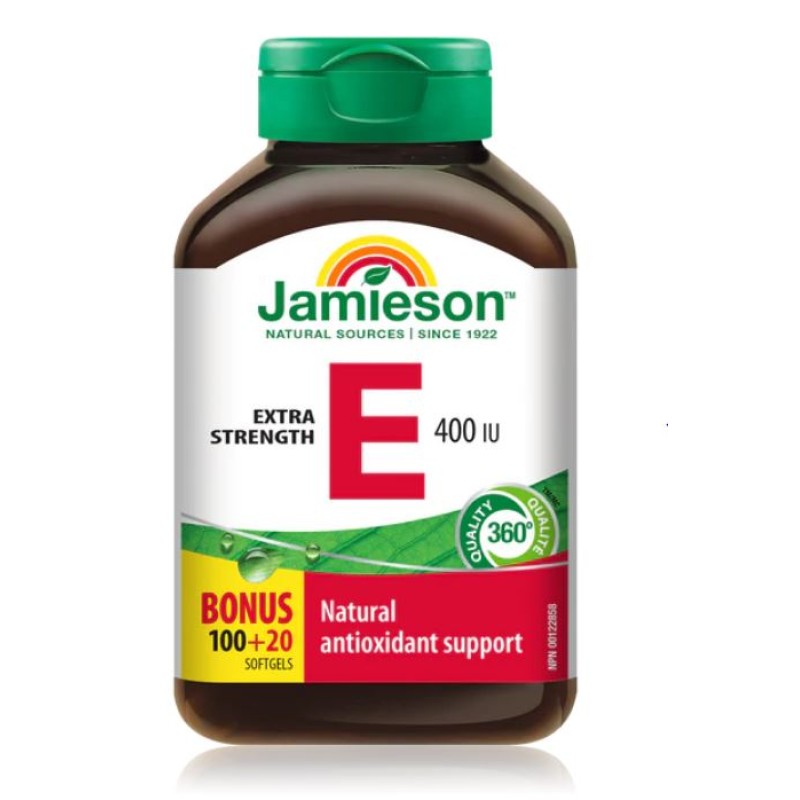 JAMIESON VITAMIN E 400IU 268MG SOFTGELS 120`S